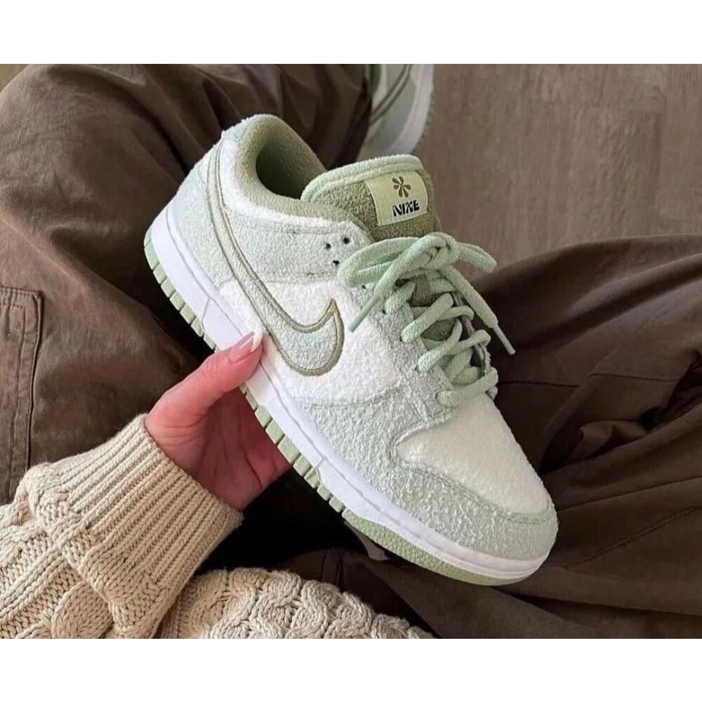 Nike Dunk Low Green Tüylü