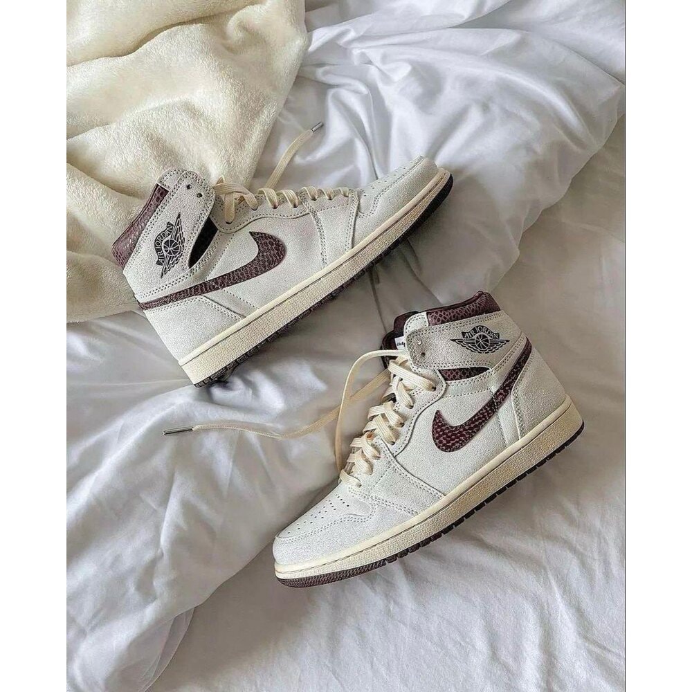 Nike Air Jordan 1 White Brwon